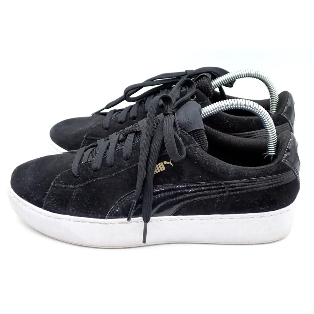 Puma Vikky Skate Platform Shoes Women’s Size 9.5 Black Sneakers